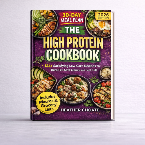 High Protein Cookbook: 124 Easy Low-Carb Recipes + 30-Day Meal Plan