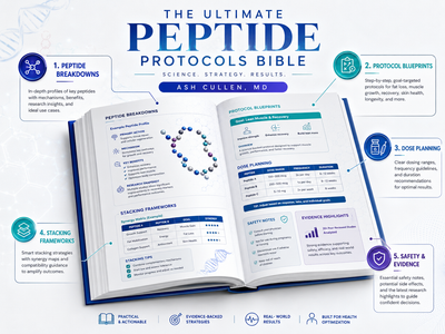 The Ultimate Peptide Protocols Bible: The Complete MD-Authored Guide to Goal-Specific Protocols, Stacking Strategies, and Cycling Frameworks for Recovery, Performance, and Longevity